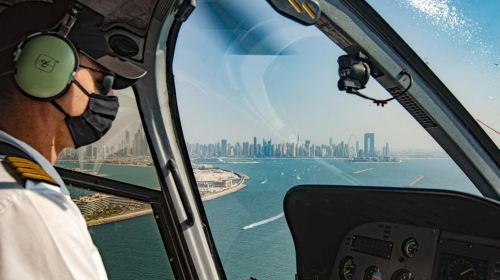 Falcon heli Dubai palm island atl helicopter - join-in/charter optional 6