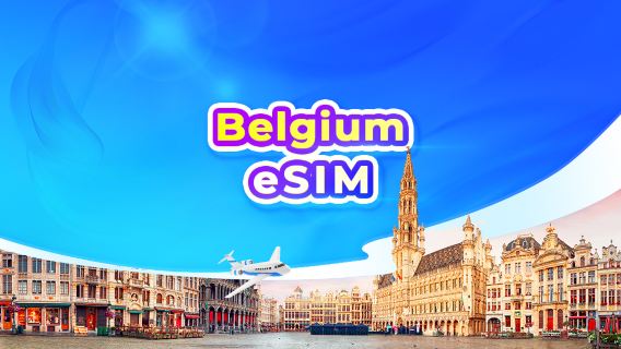 Belgio eSIM 5G | Pacchetto giornaliero/dati | Addebito ogni 24 ore | Codice QR