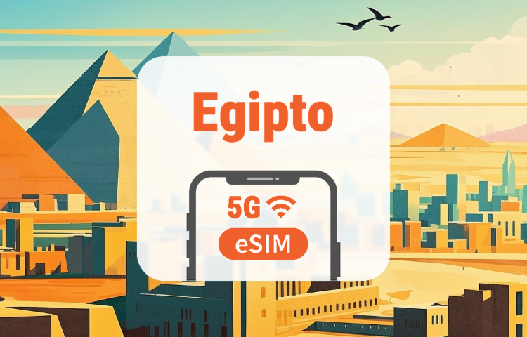 Egipto 5G eSIM | Triple Red • Apps de IA y TikTok | 1–30 Días | Código QR