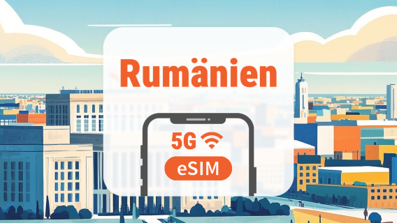 Rumänien 5G eSIM | Dual-Netzwerk • KI-Apps & TikTok | 1–30 Tage | QR-Code