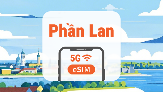 eSIM 5G Phần Lan | 2 mạng • All AI & TikTok | 1–30 ngày | QR Code