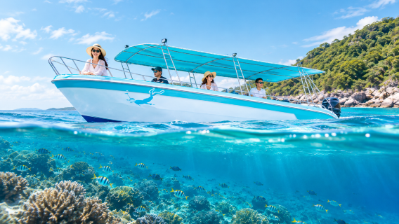 Tour di un giorno per pigri tra le isole a Pattaya [piccolo gruppo esclusivo] con pesca in mare, snorkeling e fotografia subacquea a Samae San