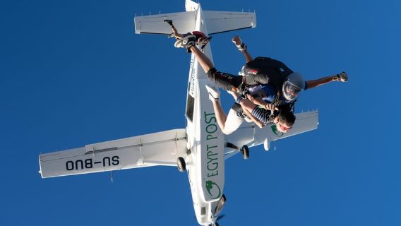 Skydive Experience over the Great Pyramids in Cairo, Egypt