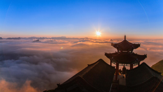lawatan sehari mendaki malam Gunung Gudi Wudang Handan [berlepas pada waktu malam, kembali keesokan hari]