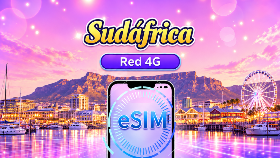 Sudáfrica | eSIM 5G/4G | Paquete diario/de datos | Facturación por día natural | 1-30 días | Código QR