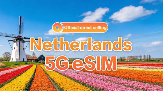 [Holandia] 5G | eSIM | Wiele pakietów do wyboru | Natychmiastowa aktywacja | Obsługa hotspotu | Kod QR