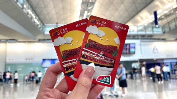 [Tren exprés del aeropuerto de Hong Kong + Octopus] Recogida en el aeropuerto ● Tarjeta de transporte versión turista/Bono para autobús/metro/autobús/Billete para estación Hong Kong/Estación Kowloon
