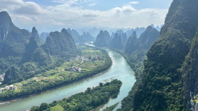 陽朔遇龍河漂流+灕江風景名勝區相公山銀子岩千里江山圖一日【小團｜獨立包團】