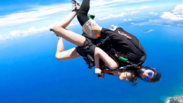 陵水旅拍【【海南陵水清水灣跳傘,高空海景跳傘+攝影服務】】