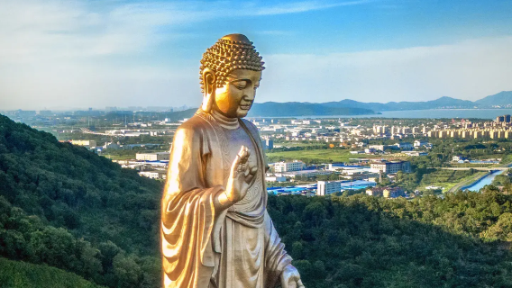 [Shanghai Wuxi Privattransfer Hin- und Rückfahrt] Turtle Head Isle + Großer Buddha von Lingshan + Zen-Städtchen · Nianhua Bay
