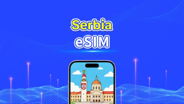 Serbian eSIM | 4G | Nopea data | 24 tuntia | Valittavissa 1–30 päivää | QR-koodi