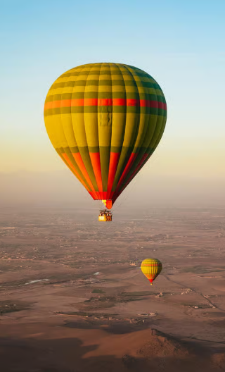 Marrakech by air hot air balloon ride experience with 40 to 60 min flight + including breakfast