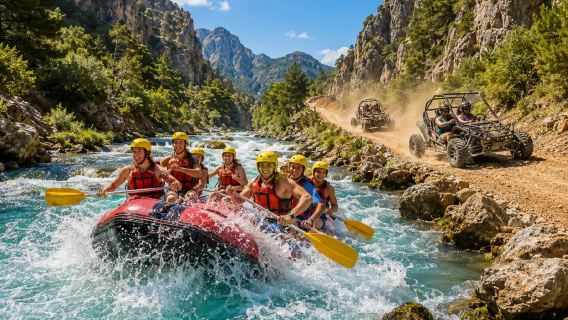 Antalya Combo Tour River Rafting & Buggy Safari with BBQ Lunch & Transfer