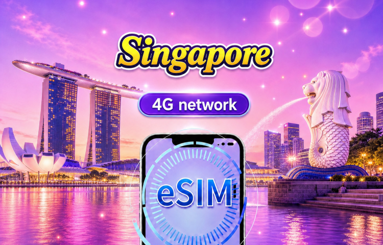 Singapore 4G eSIM | Supports Google Maps / ChatGPT | Daily/Total Data Plans | 24-Hour Billing | 1–30 Days | QR Code