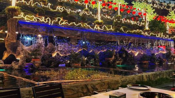 Xunquim, China - Fondue Shí Wéi Xiān no Jardim de Nêsperas | Assentos no terraço com vista + pacote de fondue