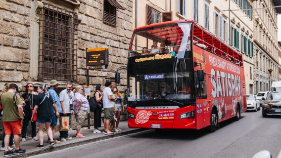Φλωρεντία CitySightseeing: Τουριστικά λεωφορεία (πανοραμική θέα της πόλης + πολυγλωσσική ξενάγηση + αξιοθέατα όπως η Σάντα Μαρία ντελ Φιόρε)