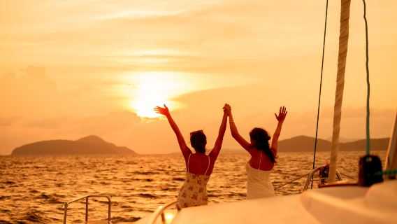 Phuket Coast Private Sailing Catamaran Charter | Island Hopping & Sunset Cruise |Sunflower
