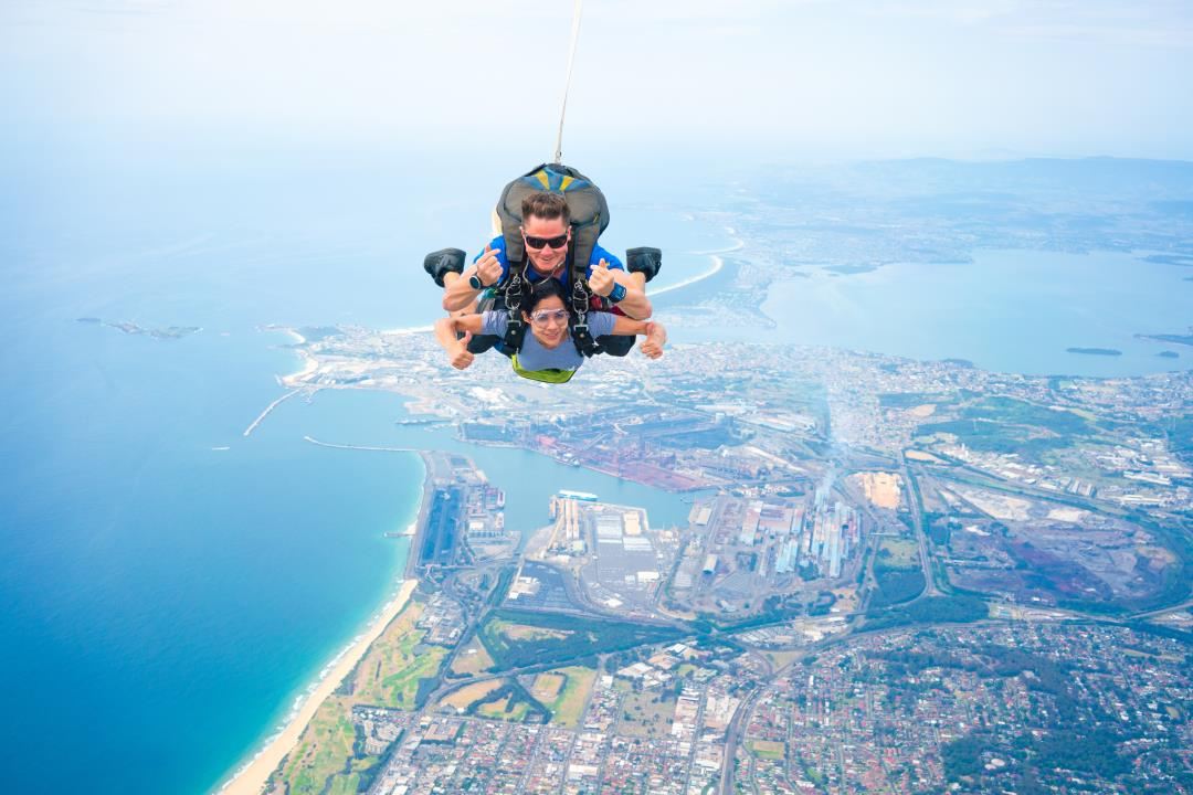 Wollongong 15,000-Foot Tandem Skydiving