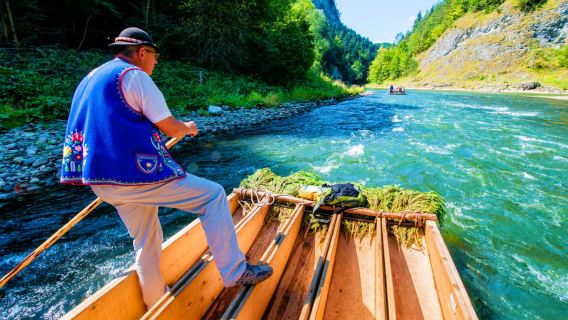 Depuis Cracovie : excursion en rafting sur le Dunajec