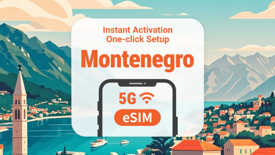 Montenegro 5G eSIM | Supports ChatGPT & TikTok | 1–30 Days | Instant QR