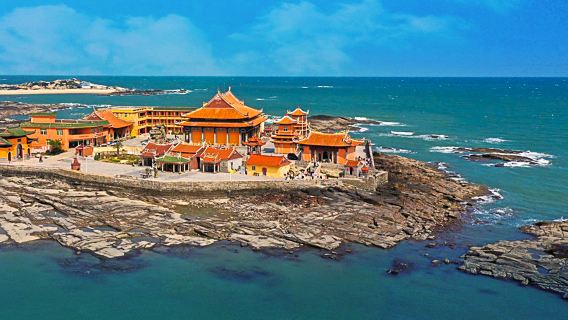 【五星好評梧林+永寧全程導覽】洛伽寺+黃金海岸+小威海六勝塔