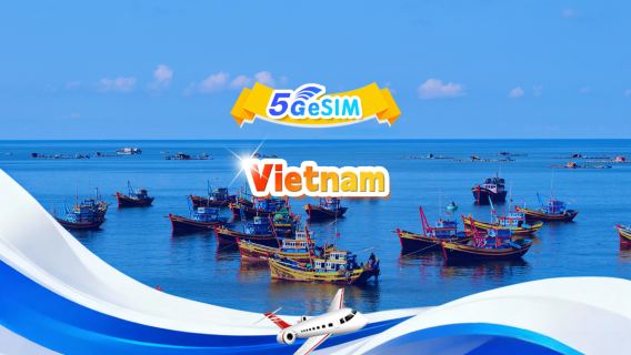Vietnam 4G/5G eSIM | DayPass/Total| 500MB/day-total 30GB | 1-30 days | 24-hour| QR code