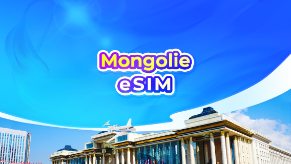 eSIM 4G en Mongolie | Forfaits journaliers/forfaits data | 1-30 jours | Facturation sur 24 heures | Code QR