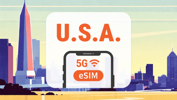 USA 5G eSIM | IP Locale • AI & TikTok | 1–30 Giorni | Codice QR