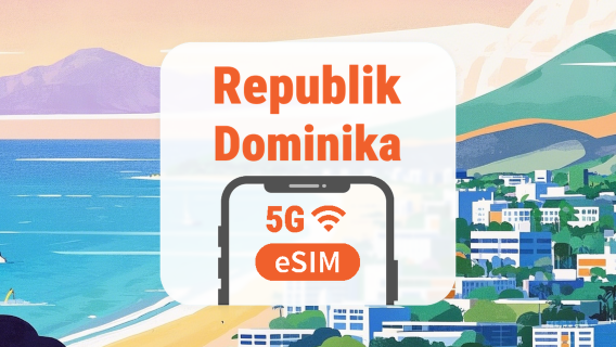 eSIM 5G Republik Dominika | All AI & TikTok | 1–30 Hari | QR Code
