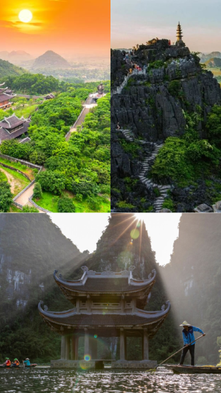 PRIVATE TOUR - One day Ninh Binh: Bai Dinh pagoda–Trang An Eco tourism-Mua Cave with lunch