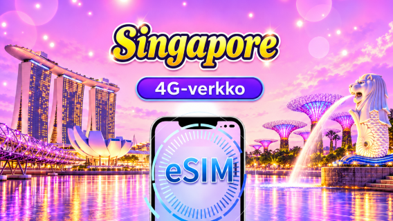 Singapore 4G eSIM | Tukee TikTok & ChatGPT | Päivittäinen datapaketti / Kokonaisdatapaketti | Laskutus 24 tunnin mukaan | 1–30 päivää | QR-koodi