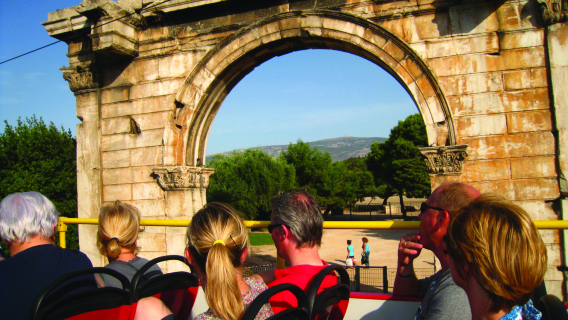 Athens, Greece hop-on hop-off sightseeing bus