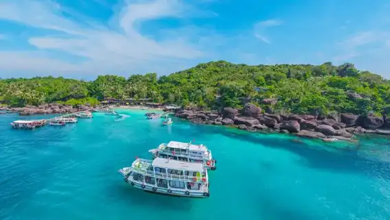 富國島大船雙島一日遊 【 浮潛+海釣+飯店接駁+午餐】