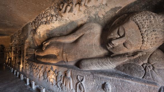 Visite privée des grottes d'Ajanta et d'Ellorâ (tout inclus) au départ d'Aurangabad
