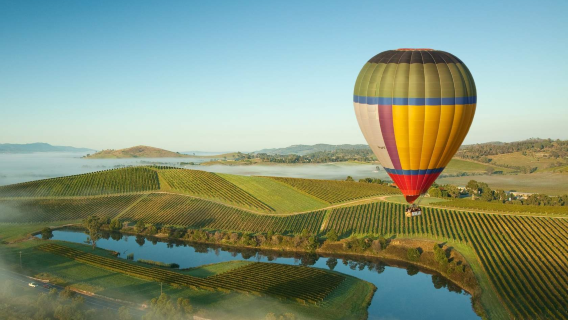 Tur balon udara Yarra Valley Melbourne dengan Sarapan Termasuk