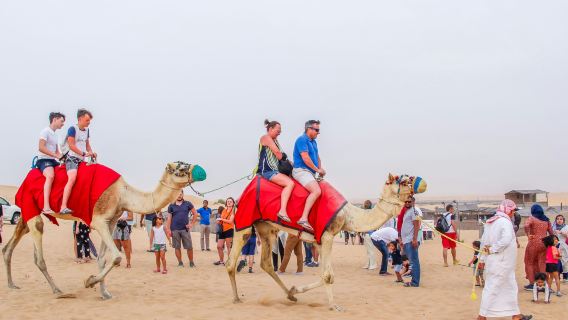 Afternoon Desert Safari: Sandboarding, Camel Ride, Live Shows with BBQ Dinner