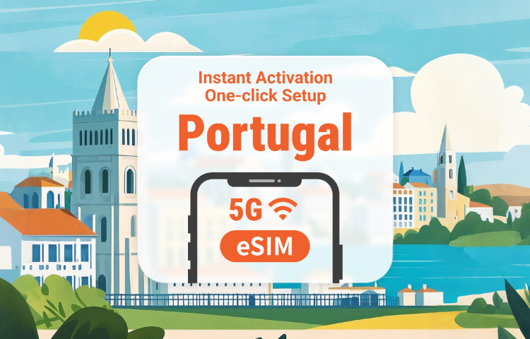 Portugal 5G eSIM | Dual Network • All AI & TikTok | 1–30 Days | QR Code