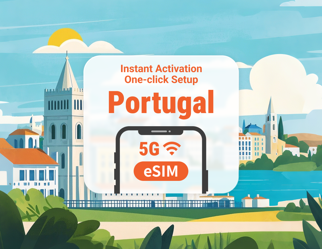 eSIM 5G de Portugal | Múltiples redes | 1–30 días | Código QR instantáneo