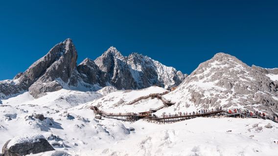 玉龍雪山包車一日遊/冰川公園+犛牛坪+藍月谷