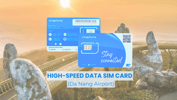 베트남 비나폰 4G/5G SIM 카드 (다낭 국제공항 픽업 또는 호텔 배송)