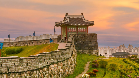 【首爾春季浪漫】韓國民俗村+水原華城賞櫻花+華城行宮+中文團