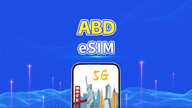 ABD eSIM | 5G/4G | Yüksek Hızlı İnternet | Günlük Paket/Veri Paketi | 24 Saat | 1-30 Gün | QR Kodu