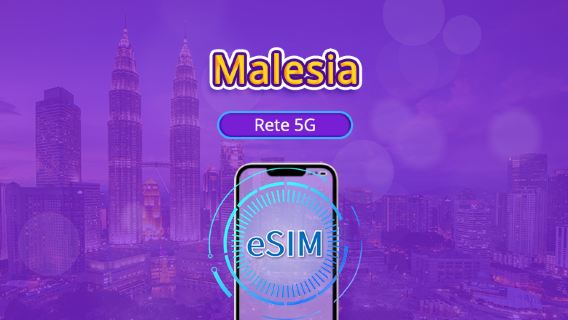 Malesia | eSIM 5G | Pass giornaliero / Pacchetto totale | Fatturazione ogni 24 ore | 1-30 giorni | Codice QR
