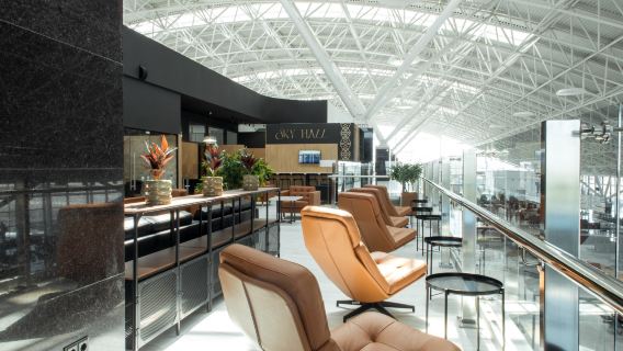 CIT Shymkent International Airport/waiting and rest area/transit relaxation/with catering and shower facilities/available for immediate use