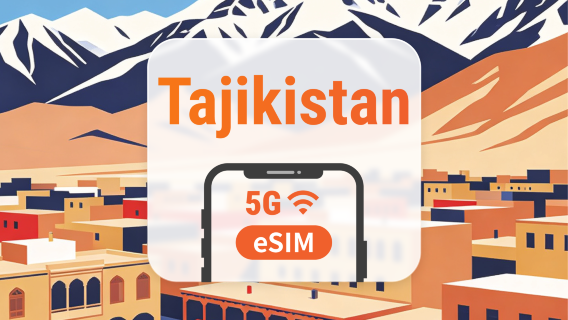 Tadschikistan 5G eSIM | Dual-Netzwerk • KI-Apps & TikTok | 1–30 Tage | QR-Code