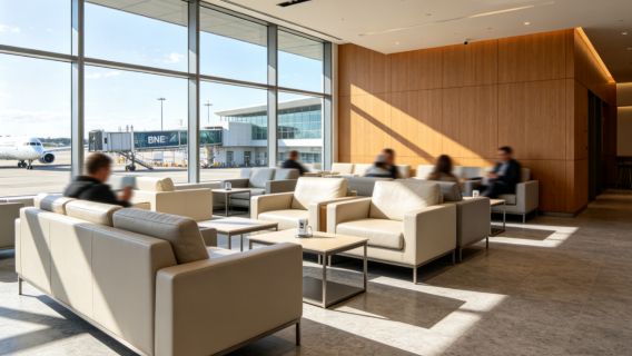 BNE | Voucher para o Lounge VIP do Aeroporto de Brisbane, Austrália | Sala VIP | Transferência/Espera para voos/Retorno ao país
