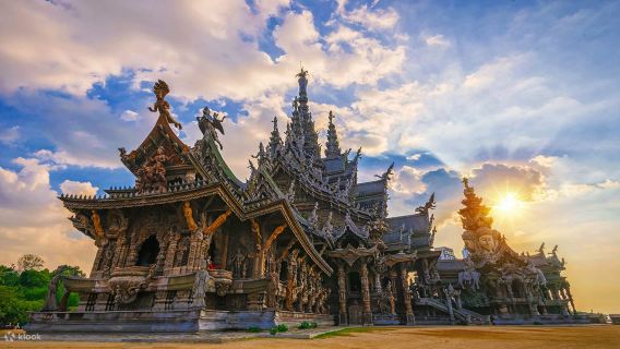 Depart from Bangkok: The Sanctuary of Truth + Nong Nooch Tropical Garden + General Hill Observation Deck + Pattaya Beach one-day tour