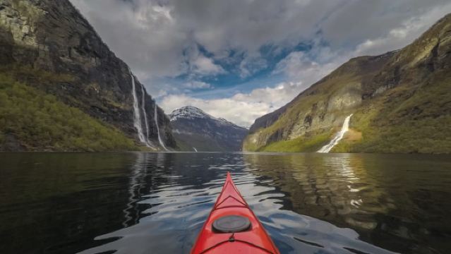 Geiranger: Tour chèo thuyền kayak có hướng dẫn ở Vịnh Geiranger