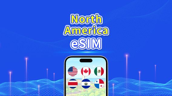 North America eSIM | 5G/4G | Daily/Total Data Package | 1–30 days | 24-Hour Billing | QR code
