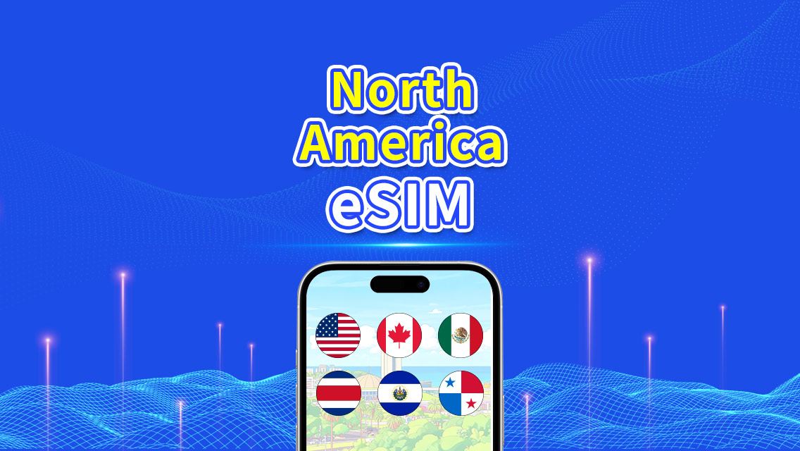 북미 eSIM | 5G/4G | 일일/총 데이터 패키지 | 1–30일 | 24시간 과금 | QR 코드